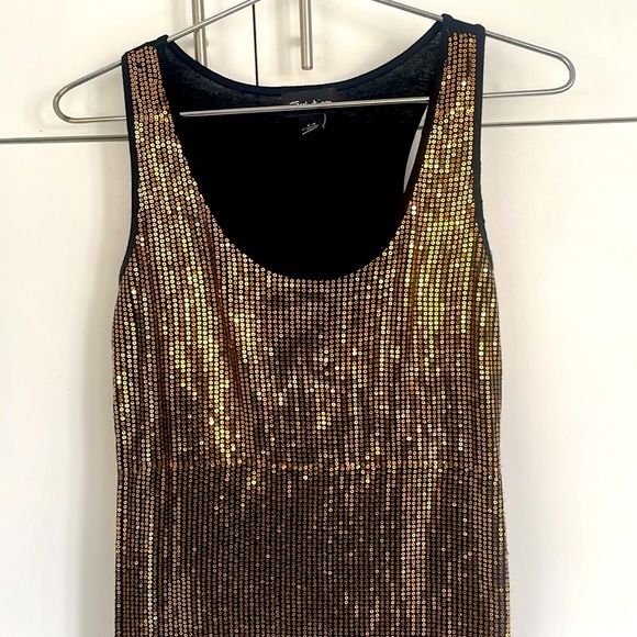 Gold Sequins Tank Top - Perfect for Christmas! - Picture 1 of 9
